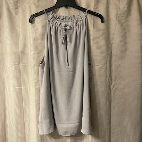 NWOT TAUPE H&M Tie-Detail Sleeveless Top - Picture 3 of 6